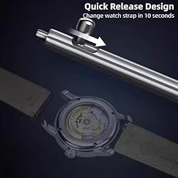 Danxancy Genuine Leather Watch Bands,Quick Release