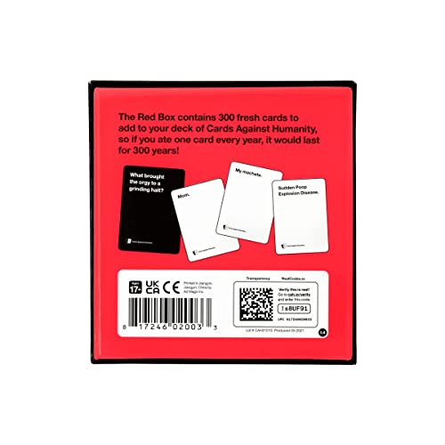 Cards Against Humanity Red Box • 300card expansion Pricepulse