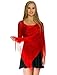 Shawls and Wraps for Evening Dresses, Wedding Shawl Wrap Fringes Scarf for Women Red Petal Rose