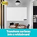Post-it Dry Erase Whiteboard Film Surface for Walls, Doors, Tables, Chalkboards, Whiteboards, and More, Removable, Stain-Proof, Easy Installation, 3 ft x 2 ft Roll , White, 3 x 2 Feet (DEF3x2A)