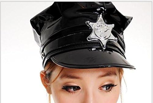 Amazon Eleeje 人気 の コスプレ 仮装 ハロウィン レディース 逮捕しちゃうぞ 婦人警官 衣装 警官帽子 と タトゥシール の セット Eleeje スポーツ アウトドア