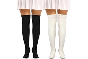2 PCS Warm Winter Knee High Socks, Cashmere Knee Socks for Women Boot Sock Winter Leg Warmer