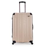 Rockland London Hardside Spinner Wheel Luggage, Champagne