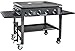 Blackstone 1554 Station-4-burner-Propane Fueled-Restaurant Grade-Professional 36 inch Outdoor Flat Top Gas Grill Griddle Station-4-bur, 36" - 4 Burner primary