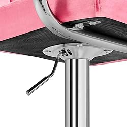Yaheetech Counter Height Bar Stools Set of 2 Velvet