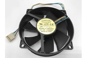 for F129025DU 90MM 4-Wire Case Fan - 12V 0.38A, Double Ball Bearing, High Airflow CPU & Chassis Replacement