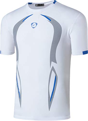 Sportides Boy's Quick Dry Active Sport Short Sleeve Breathable T-Shirt Tee Top LBS712 White S