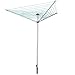 Jusdreen Essentials Clothesline Collapsible Drying Rack 9-line Umbrella Style Clothes Hanger Retractable Clothes Rotary Dryer with Parallel Line Hang Wet or Dry Laundry Silver - 98.42 feet
