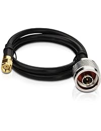 suntrade WiFi conector de antena Cable de extensión, 9 tipo A elegir Negro