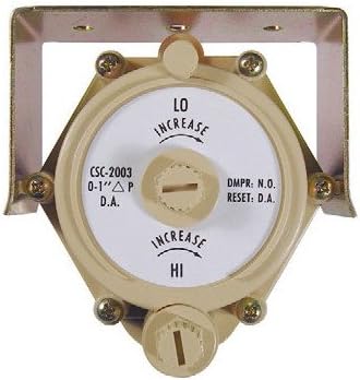Pneumatic VAV Reset Volume Controller - Reverse Acting, Paper Label Dial, NC w/ Bracket