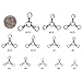 Dr.Fish 50 Pack 3 Way Swivel Fishing Tackle 30-220Lb Catfish Swivels Three Way Rigs Freshwater Saltwater Catfish Tackle (#1/0(110Lb)-50pk)