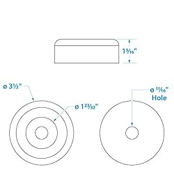 SEACHOICE 56400 Molded Roller End Cap – Black