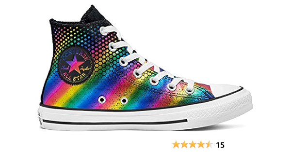 rainbow colored converse sneakers