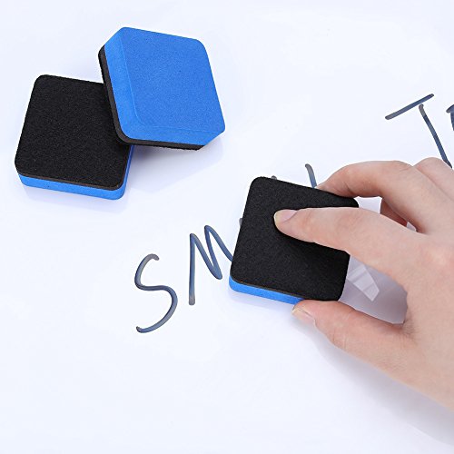 image for Xinzistar 30 Pack Magnetic Whiteboard Dry Erasers Chalkboard Cleansers