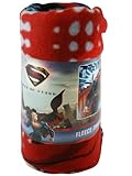Man of Steel Super Man Fleece Blanket and Gift Set