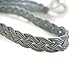 PRAVIVE Braided Curtain Rope Tiebacks - Set of 4 Indoor Outdoor Cutain Tie Backs/Holdback with Buckles (Gray)