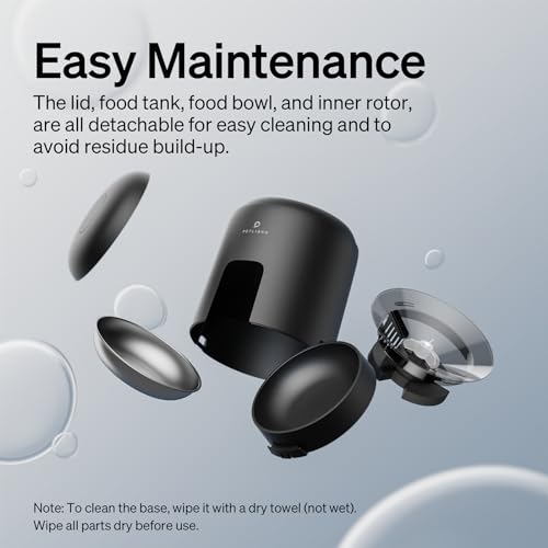 PETLIBRO Automatic Cat Feeders, Timed Cat Feeder with 180-Day Battery Life, Anti-Mistake Touch Design & Up to 6 Meals per Day, Air Automatic Cat Feeder with Timer - Ideal for Small/Medium Cat & Dog