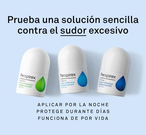 ® | Strong | Desodorante Antitranspirante Axilas Roll On con Elevada Eficacia y Efectividad Anti Sudor hasta 5 días | Para Personas que Sufren de Sudoración Severa | 20 Ml