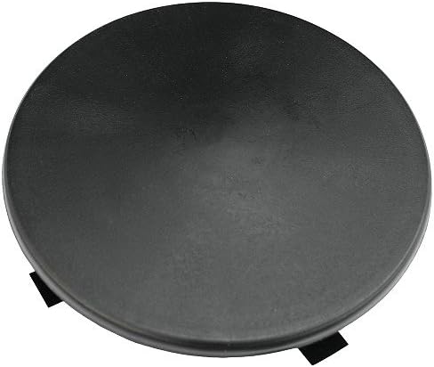 4" Round Light Pole Top Cap- Black Plastic