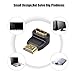 VCE 2 Combos HDMI Adapter HDMI 90 Degree and 270 Degree Male to Female Connector 3D&4K Supported