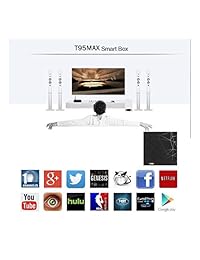 Android 9.0 TV Box con 2 GB de RAM 16 GB ROM T95 MAX Android cajas H6 Quad Core Mali T720MP2 soporta 6 K Full HD H.265 WiFi 2,4 GHz Smart TV Box