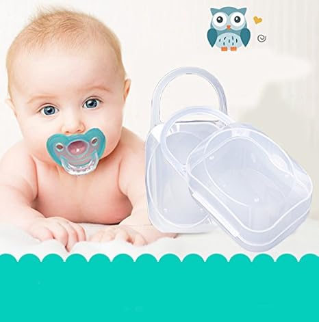 Kicode Tragbar Junge Mädchen Säugling Schnuller Nippel Fall Halter für Aufbewahrungsboxen Babyzubehör