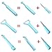 nuosife 3-Piece Fruit Vegetable Peeler Set Y Style, Double Sides,One Sides
