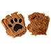 Making Believe Fingerless Faux Fur Animal Paw Gloves for Kids to Teens, Brown