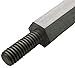 OneGrill 53 Inch X 5/8 Inch Hexagon Stainless Steel Grill Rotisserie Spit Rod with 5/16 Inch Square Drive