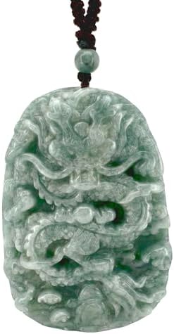 Handwork Natural Dark Green HeTian Jade Carved Cicada Lucky Amulet