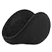 Metog Winter Outdoor Earmuffs Fleece Ear Warmer Black