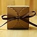 Tongshi Kraft Paper Candy Favor Boxes with Ribbon Wedding Favor Gift Party Supply, Set of 50