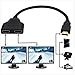 stank& 1080P HDMI Male to Dual HDMI Female 1 to 2 Way Splitter Cable Adapter Converter for DVD Players/PS3/HDTV/STB and Most LCD Projectors (black)