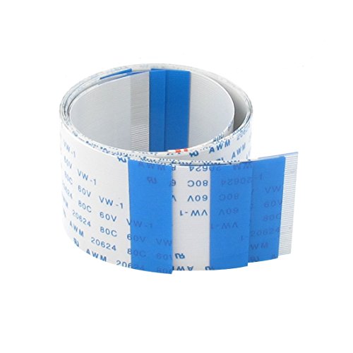 Forward Direction 50 Pins FFC FPC Ribbon Flat Cable 300mm x 0.5mm 5pcs