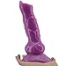 Romi Realistic Dildo Artificial Wolf Penis G-spot Stimulation Prostate Massager Anal Butt Plug for Women Men Couples (Purple)