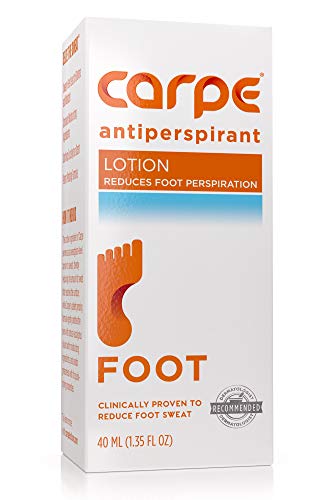 Carpe Antiperspirant Foot Lotion Package Deal (3 Foot Tubes Bundle and Save), Stop Sweaty, Smelly Feet, Help Prevent Blisters, Dermatologist-Recommended