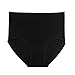 Ruby High-Rise Stretchy Brief Everyday Ribbed Seamless Panties Sexy Lingerie for Women,Black,Large