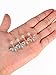 Sumind 2 Pairs Ear Jacket Crystal Ear Cuffs Leaf Feather Earrings Stud Earring, Silver and Rose Gold