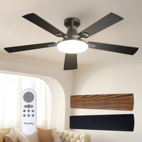 Passky 52 Inch Low Profile Ceiling Fan