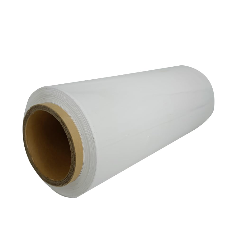 Photo 1 of Stretch Wrap/Film Industrial Strength Extra Thick 12” x 1000ft 80 Gauge Clear Cling Mini Durable Shrink Wrap Film Roll Plastic Wrap for Moving/Packing (White)