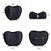 Conthou Car Neck Pillow Memory Foam for Cervical Pain Relief, Ergonomic Neck Support with Extender Strap for Car Seat, Office Chair, Recliner and Gaming Chair