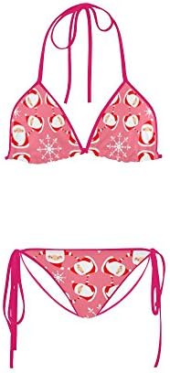 Women's Christmas Santa Two Pieces Bikini Sets Swimwear Swimsuit