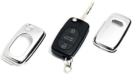 OriginalEuro Chrome Remote Flip Key Cover Case Skin Shell Cap Fob Protection SLine for Early Audi