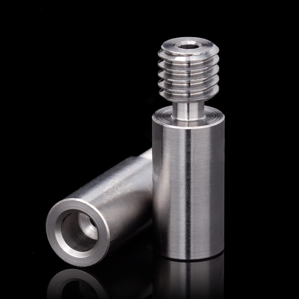 POLISI3D p-872 2-Pack Titanium HeatBreak Throat Taitanium Alloy Thermal Barrel Tube for Original Kraken Chimera Chimera+ Cyclops Cyclops+ Hotend 3D Printer