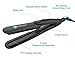 Stalion Steam Hair Straightener Tourmaline Ceramic Flat Iron Professional Performance Styler for all Hair Types (Black 1” Plates)