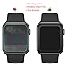 SNSIR Screen Protector 42mm for Apple watch Series 3/2/1 [2 Pack] [Tempered Glass] Full Coverage Protective Foil 9H 2.5D (Black 42mm)