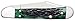 Case WR XX Pocket Knife Pocket Worn Bermuda Green Mini Copperlock Item #9723 - (61749L SS) - Length Closed: 3 5/8 Inches