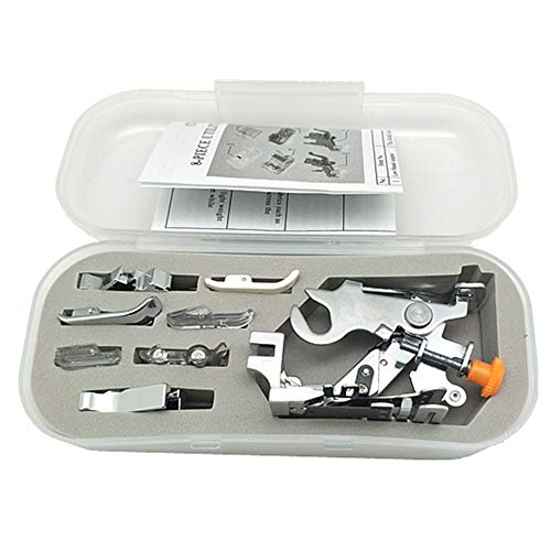YEQIN Ruffler Feet 8 Part Set for Privileg, Brother, Janome Sewing Machine