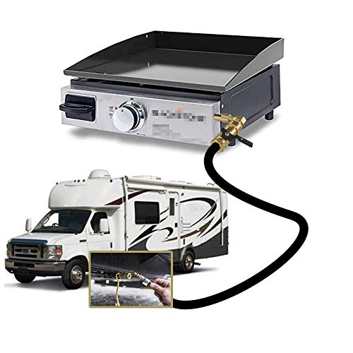 MENSI 12FT Male/Female QuickConnect RV Propane Extension Hose