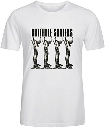 Qirong The Butthole Surfers Round Neck T Shirt for Mens White